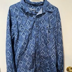 Men’s Wrangler pearl snap shirt